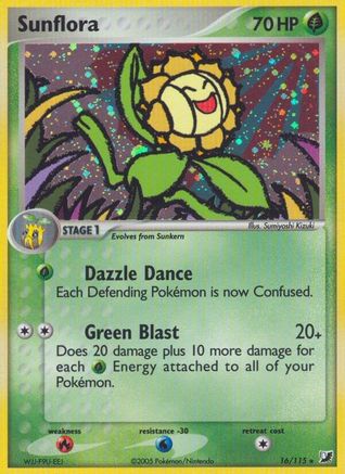Sunflora - Holofoil Unseen Forces - Holo Rare