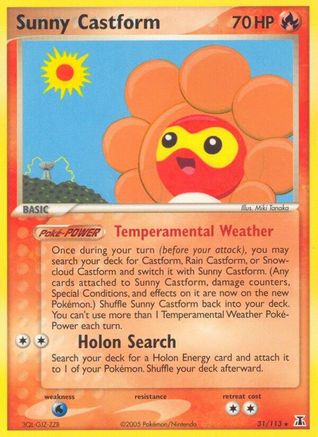 Sunny Castform 031 Delta Species - Rare