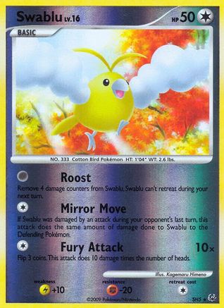 Swablu (Shiny) - Reverse Holofoil Platinum - Shiny Holo Rare