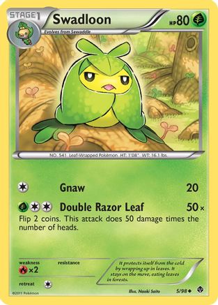 Swadloon (5) - Reverse Holofoil Emerging Powers - Uncommon