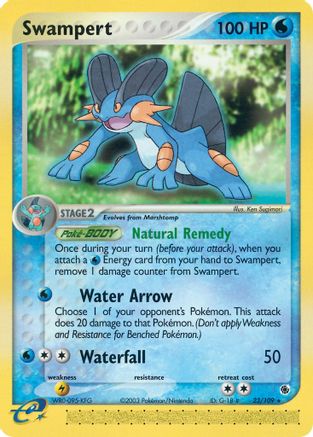 Swampert 023/109 Ruby and Sapphire - Rare