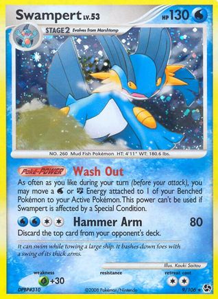 Swampert - Reverse Holofoil Great Encounters - Holo Rare