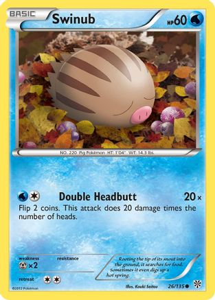 Swinub - Reverse Holofoil Plasma Storm - Common