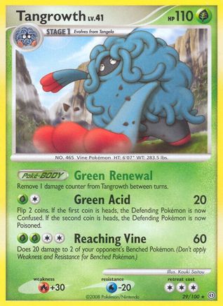 Tangrowth - Reverse Holofoil Stormfront - Rare