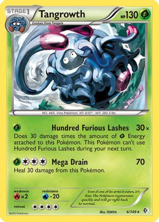 Tangrowth - Holofoil Boundaries Crossed - Holo Rare