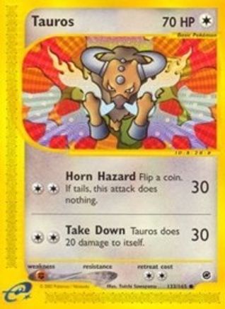 Tauros - Reverse Holofoil Expedition - Common