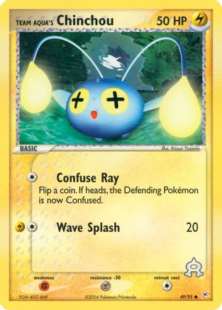 Team Aqua's Chinchou 049 - Reverse Holofoil Team Magma vs Team Aqua - Common