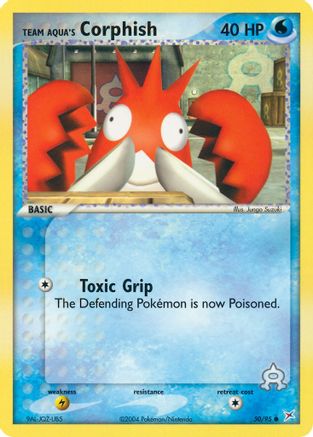 Team Aqua's Corphish - 50/95/95 - Reverse Holofoil Team Magma vs Team Aqua - Common