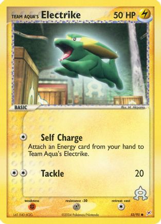 Team Aqua's Electrike - 53/95/95 Team Magma vs Team Aqua - Common