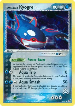 Team Aqua's Kyogre - Holofoil Team Magma vs Team Aqua - Holo Rare