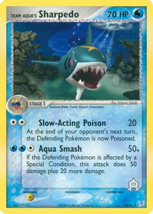 Team Aqua's Sharpedo - 18/95/95 Team Magma vs Team Aqua - Rare