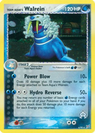 Team Aqua's Walrein 006 - Holofoil Team Magma vs Team Aqua - Holo Rare