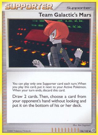 Team Galactic's Mars 126 - Reverse Holofoil Secret Wonders - Uncommon