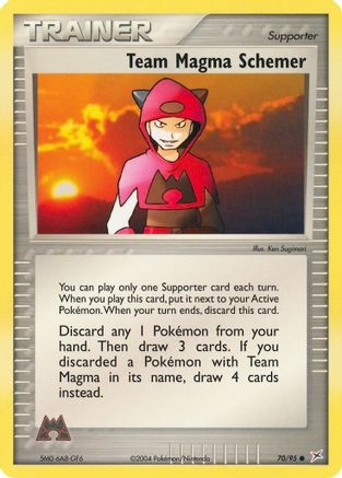 Team Magma Schemer 070 - Reverse Holofoil Team Magma vs Team Aqua - Common