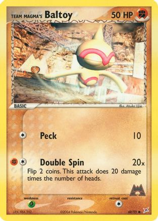 Team Magma's Baltoy - 60/95/95 Team Magma vs Team Aqua - Common