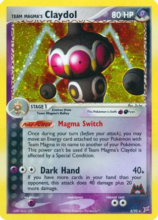 Team Magma's Claydol - 8/95/95 - Holofoil Team Magma vs Team Aqua - Holo Rare
