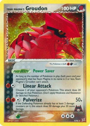 Team Magma's Groudon - Holofoil Team Magma vs Team Aqua - Holo Rare