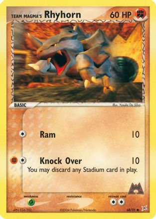 Team Magma's Rhyhorn 068/95 Team Magma vs Team Aqua - Common