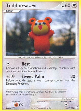 Teddiursa 105 - Reverse Holofoil Mysterious Treasures - Common