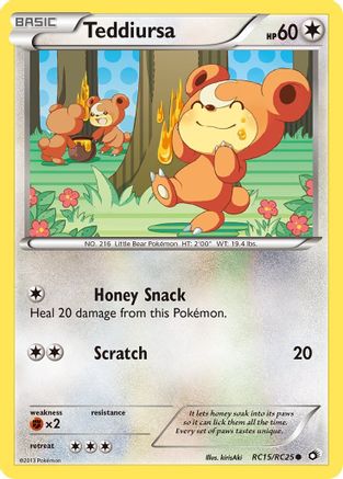 Teddiursa RC15 - Holofoil Legendary Treasures Radiant Collection - Common