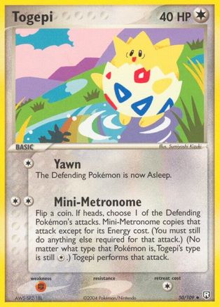 Togepi 050 - Reverse Holofoil Team Rocket Returns - Uncommon