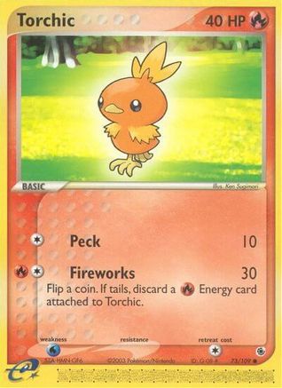 Torchic 073/109 Ruby and Sapphire - Common