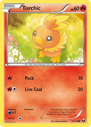 Torchic (15) - Reverse Holofoil Dark Explorers - Common