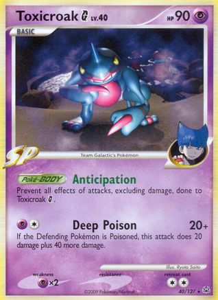 Toxicroak G - Reverse Holofoil Platinum - Rare