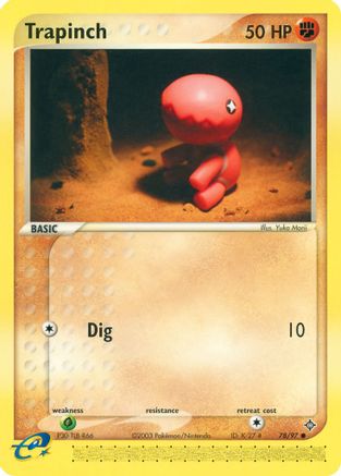 Trapinch 078/97 - Reverse Holofoil Dragon - Common