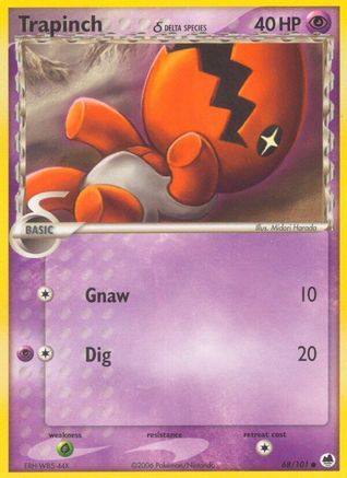 Trapinch (Delta Species) 068/101 - Reverse Holofoil Dragon Frontiers - Common