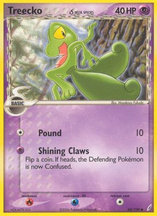 Treecko (Delta Species) 068 - Reverse Holofoil Crystal Guardians - Common