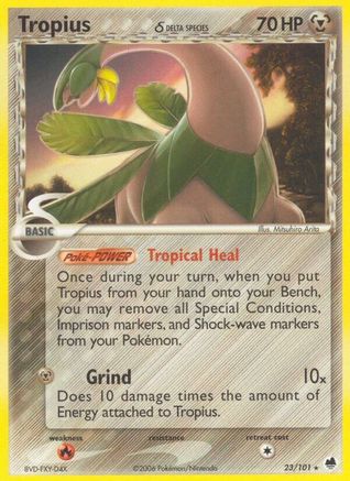 Tropius (Delta Species) 023 Dragon Frontiers - Rare