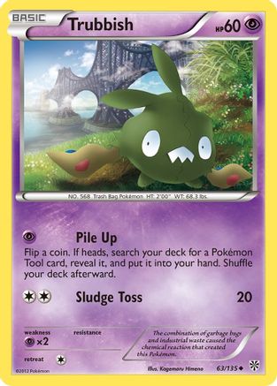 Trubbish (63) - Reverse Holofoil Plasma Storm - Uncommon