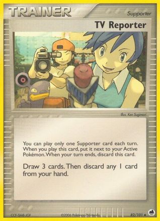 TV Reporter 082/101 - Reverse Holofoil Dragon Frontiers - Uncommon