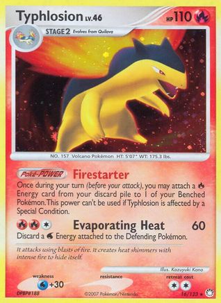 Typhlosion/123 - Holofoil Mysterious Treasures - Holo Rare