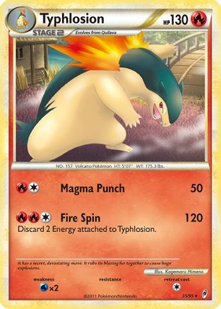 Typhlosion - Reverse Holofoil Call of Legends - Rare