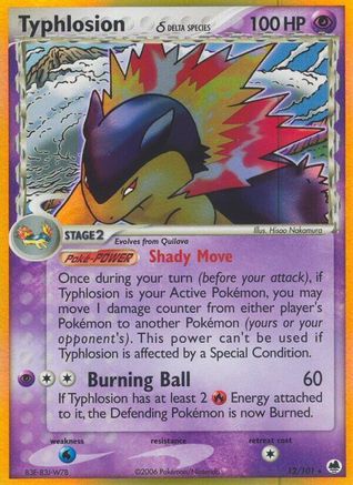 Typhlosion (Delta Species) 012 - Reverse Holofoil Dragon Frontiers - Holo Rare