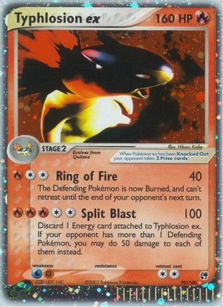 Typhlosion ex - Holofoil Sandstorm - Ultra Rare