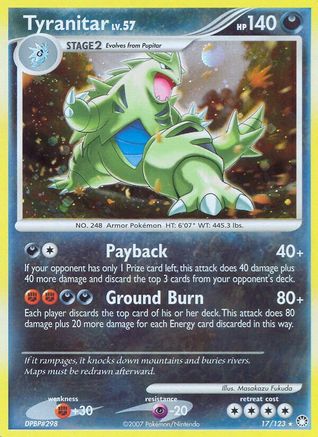 Tyranitar - Reverse Holofoil Mysterious Treasures - Holo Rare