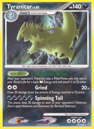 Tyranitar - Reverse Holofoil Stormfront - Rare