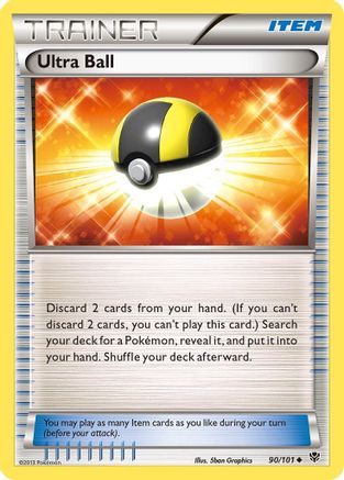 Ultra Ball 090 - Reverse Holofoil Plasma Blast - Uncommon