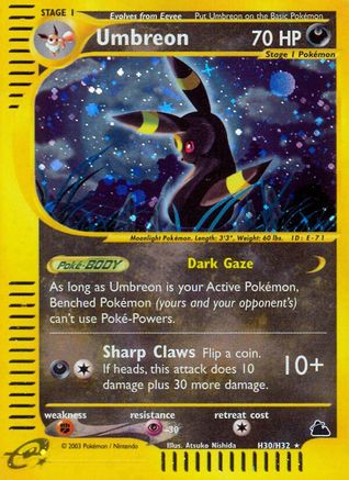 Umbreon (H30) - Holofoil Skyridge - Holo Rare