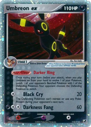 Umbreon ex - Holofoil Unseen Forces - Ultra Rare