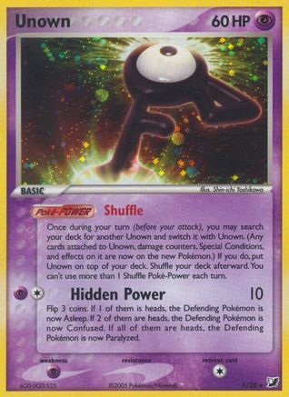 Unown (F) - Holofoil Unseen Forces - Holo Rare