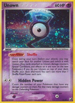 Unown (G) - Holofoil Unseen Forces - Holo Rare