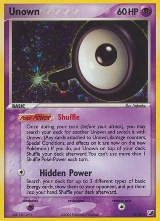 Unown (Q) - Holofoil Unseen Forces - Holo Rare
