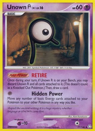 Unown (R) 077/146 - Reverse Holofoil Legends Awakened - Uncommon