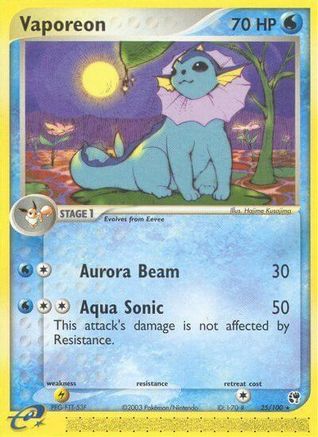 Vaporeon/100 Sandstorm - Rare