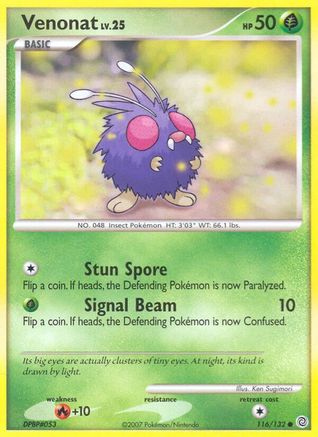 Venonat - Reverse Holofoil Secret Wonders - Common
