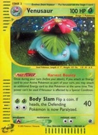 Venusaur (30) - Holofoil Expedition - Holo Rare